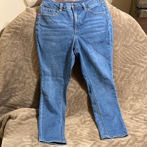 Peace Love World Women's Blue Straight Leg Jeans